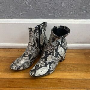 Snake Skin Printer Boots
